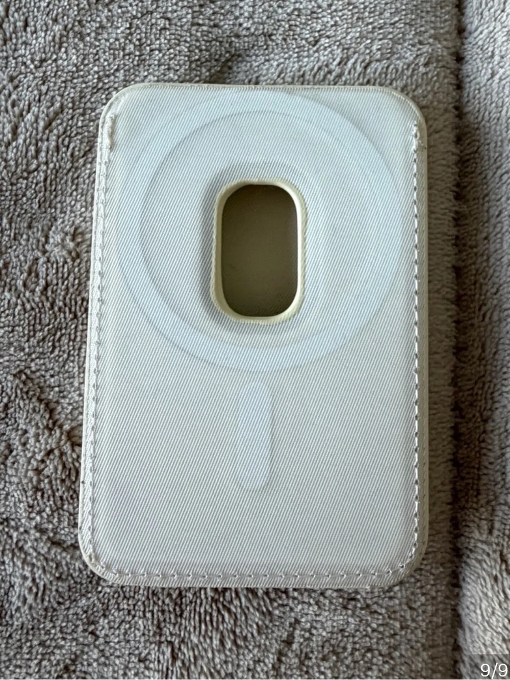 kate spade NY MagSafe Magnetic Wallet White Glitter Card Holder NWOT